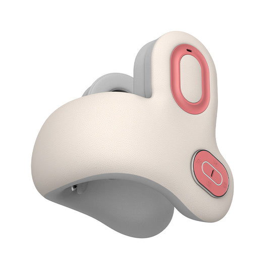Smart travel neck pillow, rear view of the memory-foam neck support