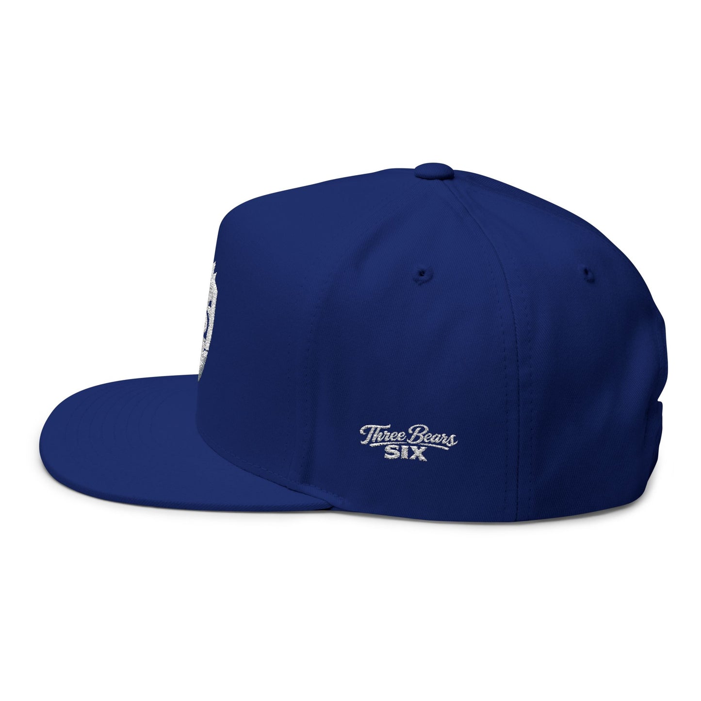 Embroidered 3VI Bear Claw Flat Bill Cap — Snapback Hat