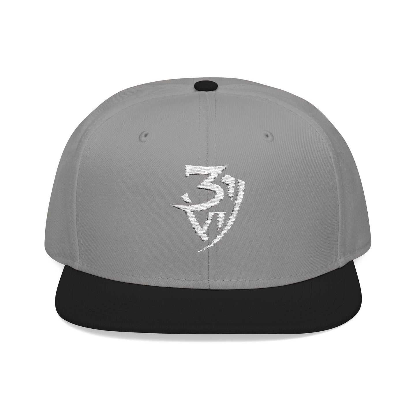 Embroidered Snapback Cap — Minimal Tribal Logo Hat