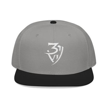 Embroidered Snapback Cap — Minimal Tribal Logo Hat
