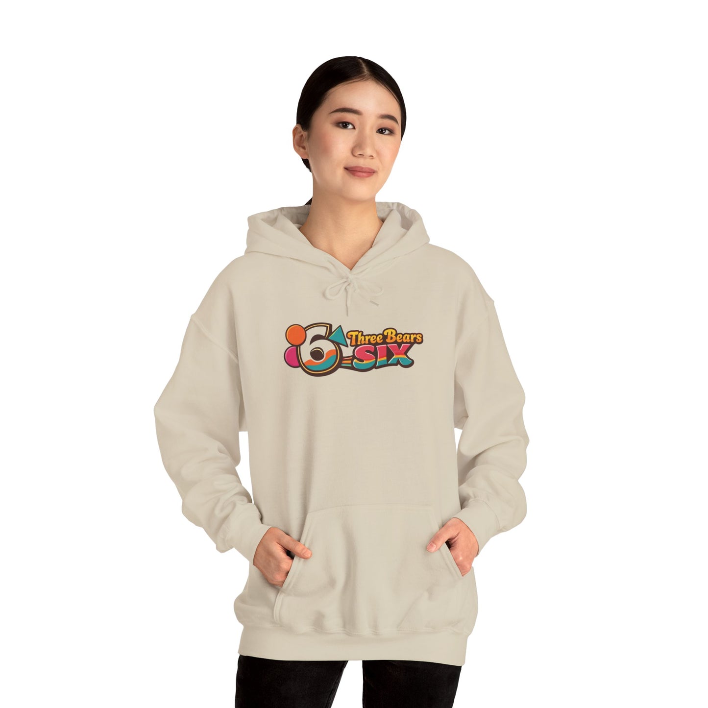 Women's Three Bears 6ix Retro Logo Hoodie — Vintage 70s Toronto Streetwear