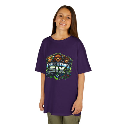 Kids Tee — 'Three Bears Six' Gaming Logo Graphic Shirt