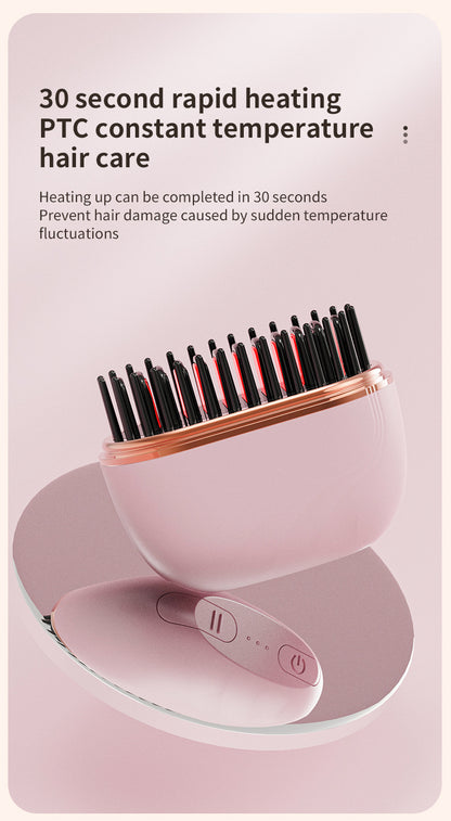 Cordless Mini Hair Straightening Comb