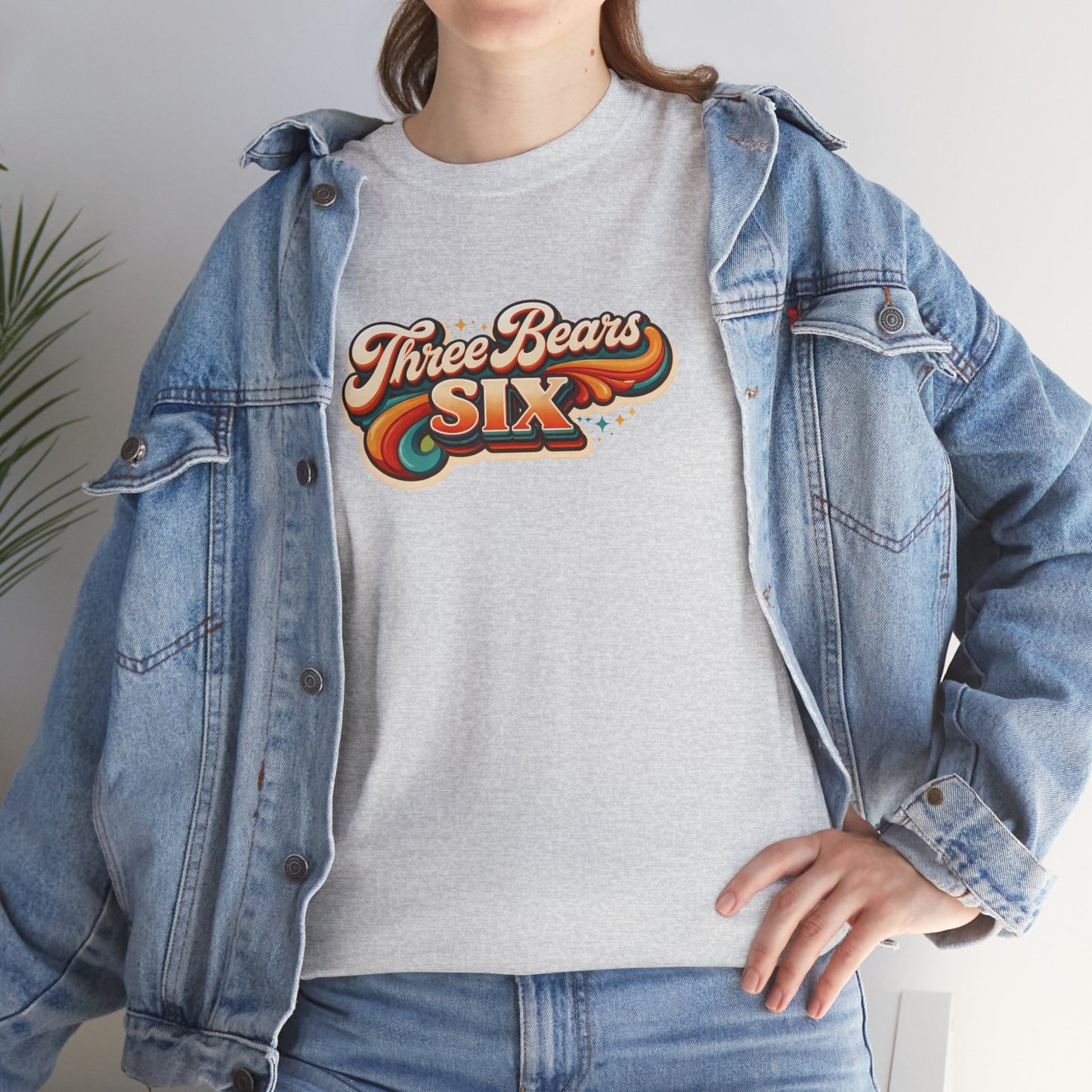 Three Bears Six Retro Logo T-Shirt — Vintage 70s Surf Graphic Tee
