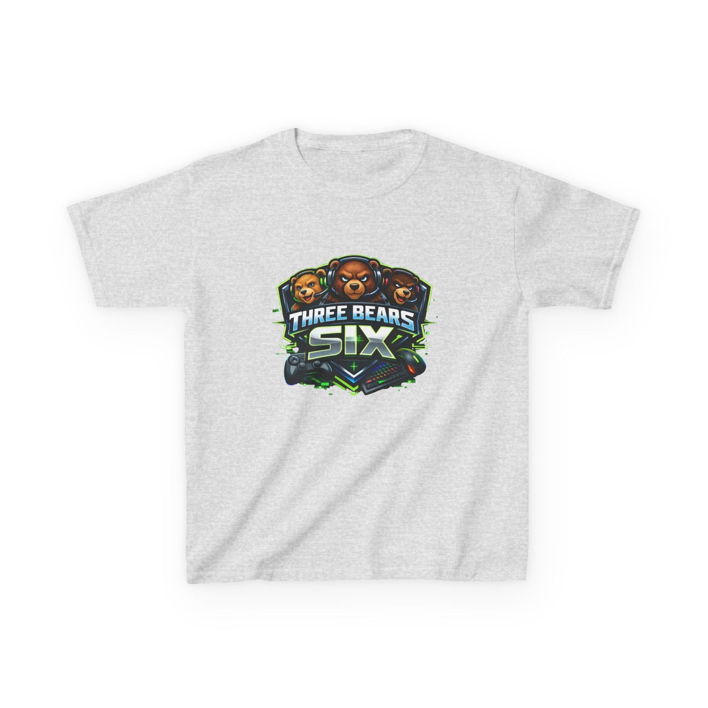 Kids Tee — 'Three Bears Six' Gaming Logo Graphic Shirt