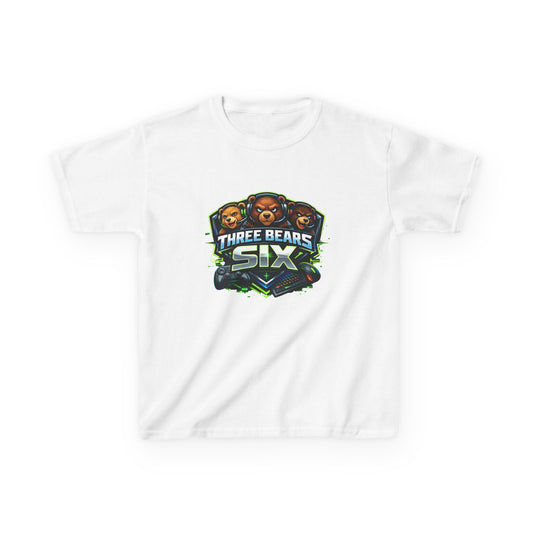 Kids Tee — 'Three Bears Six' Gaming Logo Graphic Shirt