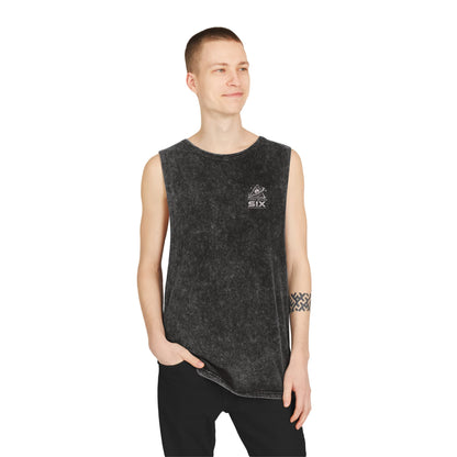 Stonewash Tank Top — "Three Bears Six" Planet Logo