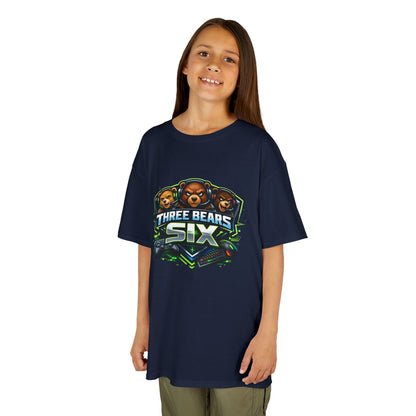 Kids Tee — 'Three Bears Six' Gaming Logo Graphic Shirt