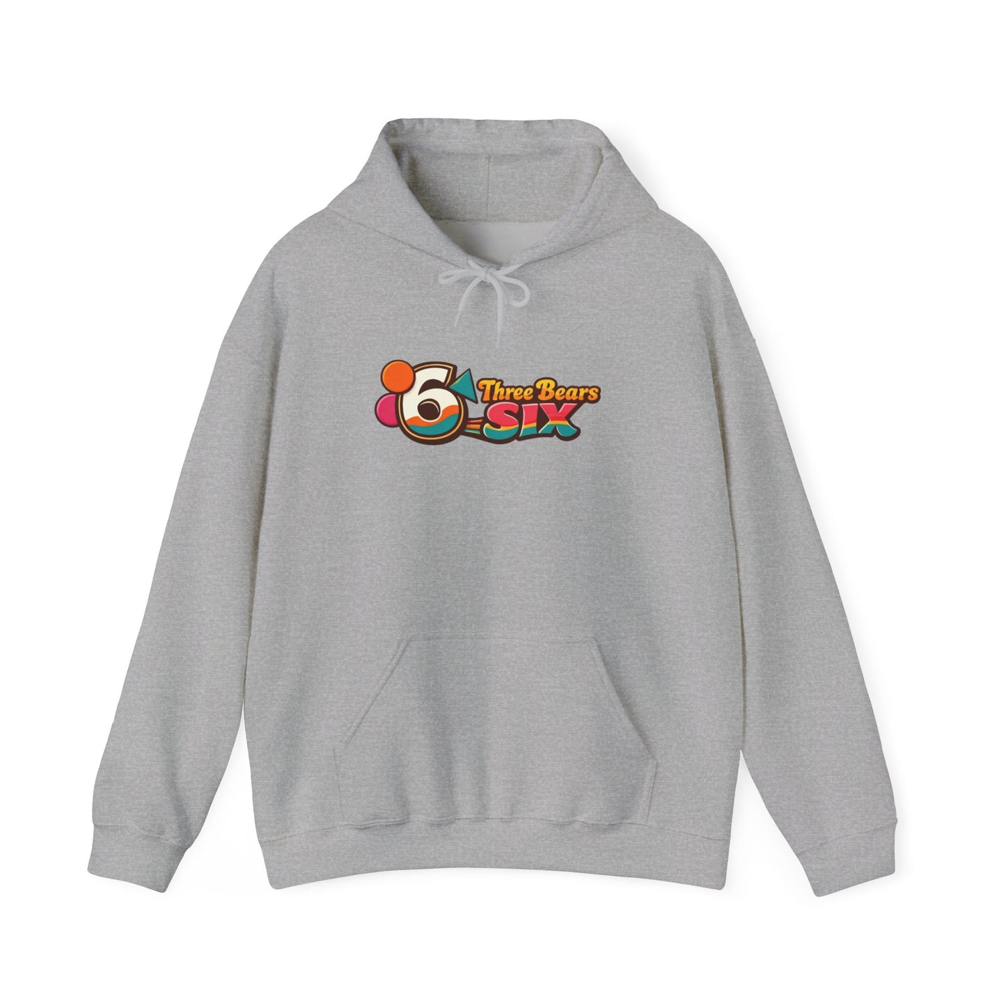 Three Bears 6ix Logo Hoodie — Retro Toronto Streetwear Pullover