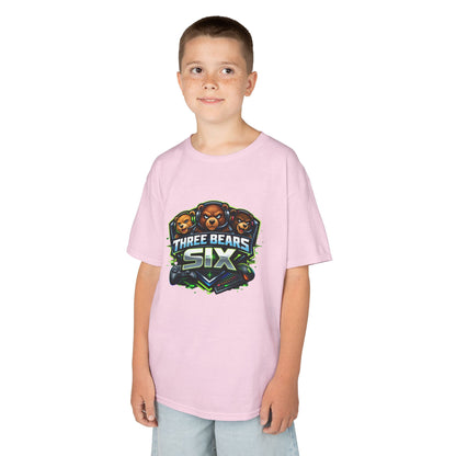 Kids Tee — 'Three Bears Six' Gaming Logo Graphic Shirt