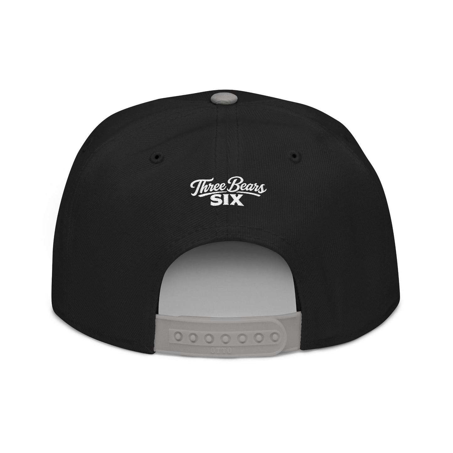Embroidered Snapback Cap — Minimal Tribal Logo Hat
