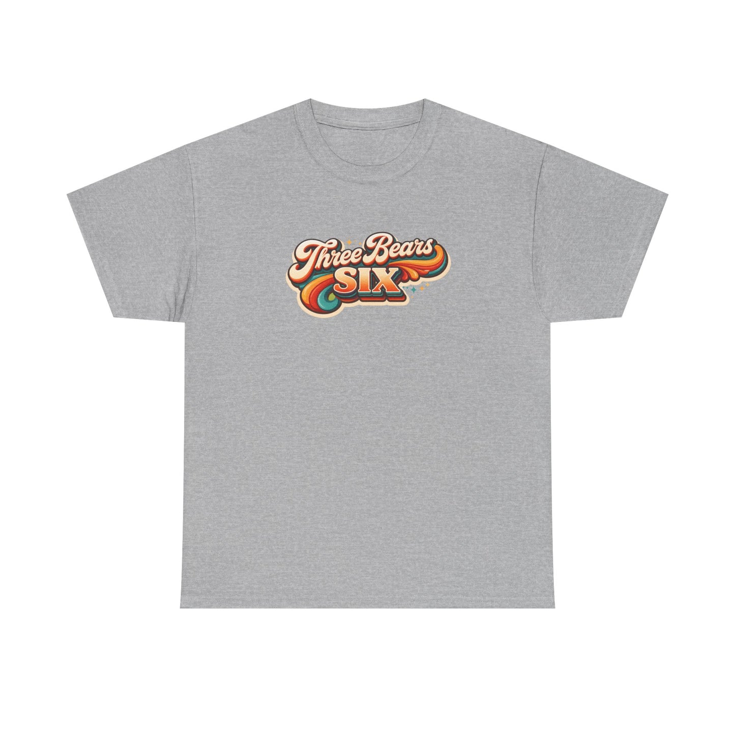 Three Bears Six Retro Logo T-Shirt — Vintage 70s Surf Graphic Tee