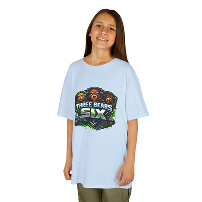 Kids Tee — 'Three Bears Six' Gaming Logo Graphic Shirt