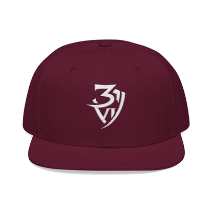Embroidered Snapback Cap — Minimal Tribal Logo Hat