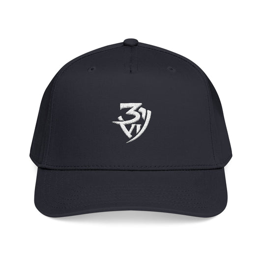Three Bears Shield Cap — Embroidered Minimalist Baseball Hat