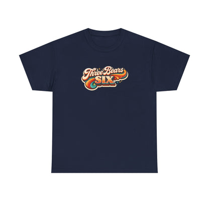 Three Bears Six Retro Logo T-Shirt — Vintage 70s Surf Graphic Tee