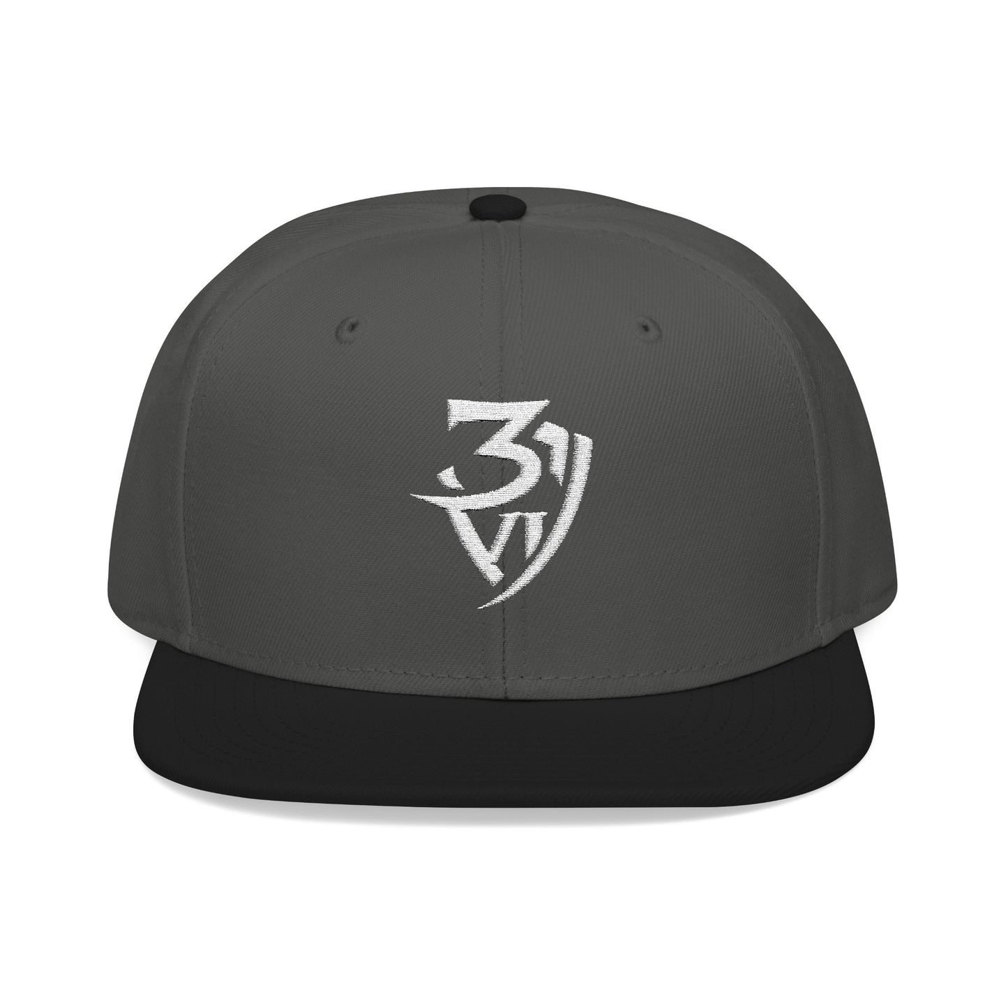 Embroidered Snapback Cap — Minimal Tribal Logo Hat