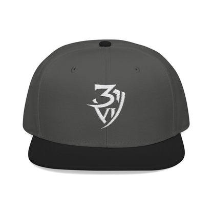 Embroidered Snapback Cap — Minimal Tribal Logo Hat