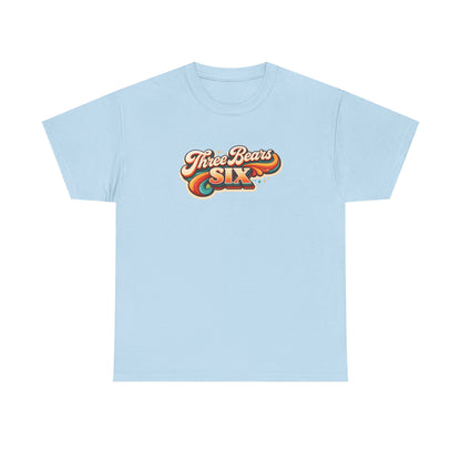 Three Bears Six Retro Logo T-Shirt — Vintage 70s Surf Graphic Tee
