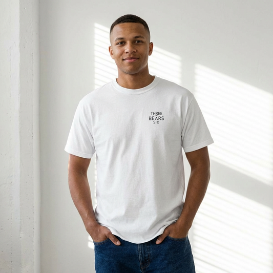 Three Bears Six Minimal Chest Logo T-Shirt