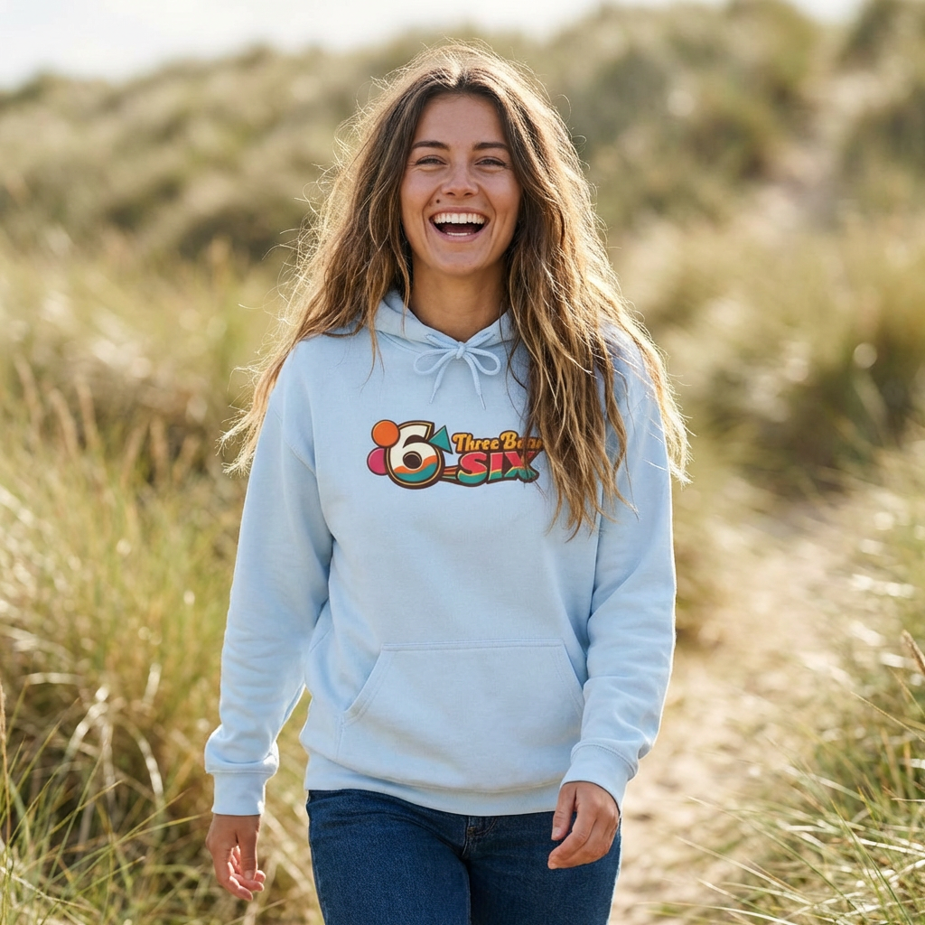 Three Bears 6ix Logo Hoodie — Retro Toronto Streetwear Pullover