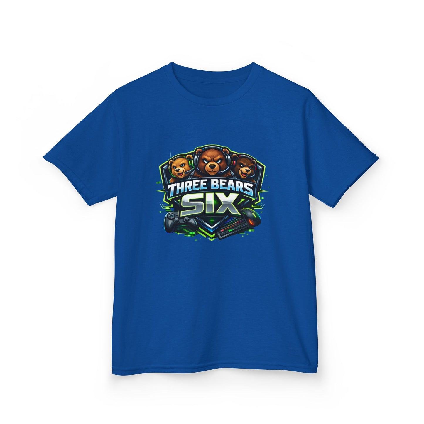 Kids Tee — 'Three Bears Six' Gaming Logo Graphic Shirt