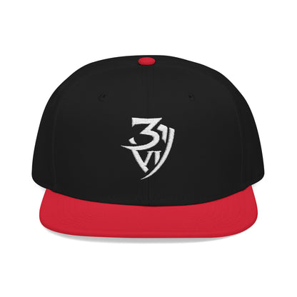 Embroidered Snapback Cap — Minimal Tribal Logo Hat