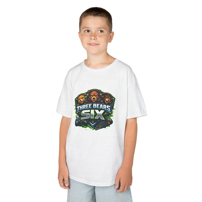 Kids Tee — 'Three Bears Six' Gaming Logo Graphic Shirt