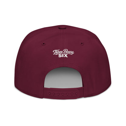 Embroidered Snapback Cap — Minimal Tribal Logo Hat