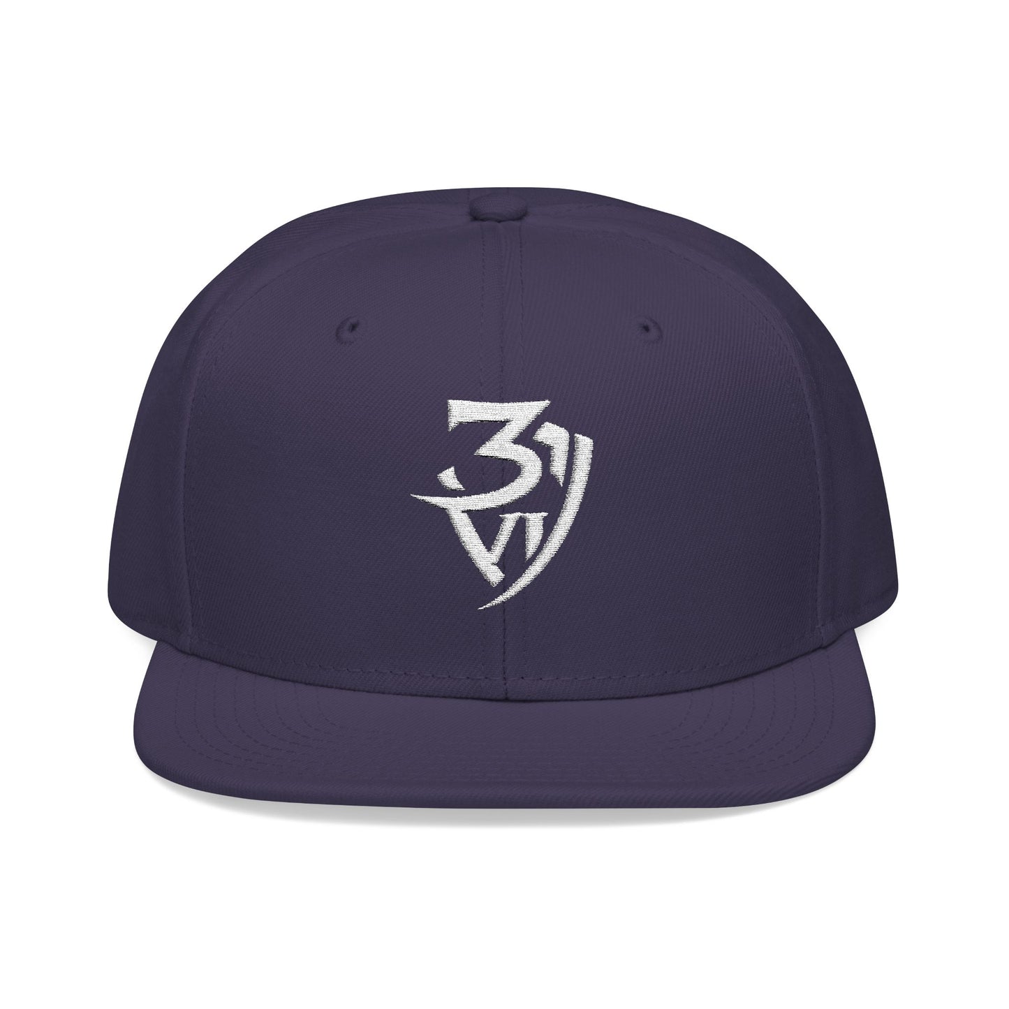 Embroidered Snapback Cap — Minimal Tribal Logo Hat