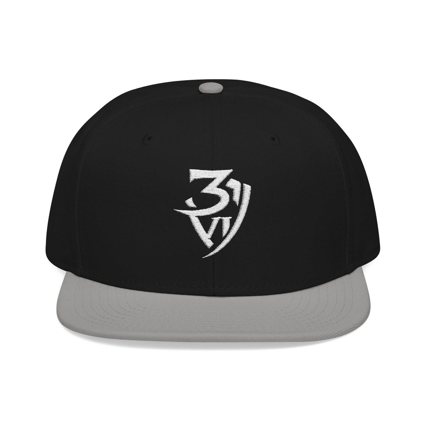 Embroidered Snapback Cap — Minimal Tribal Logo Hat
