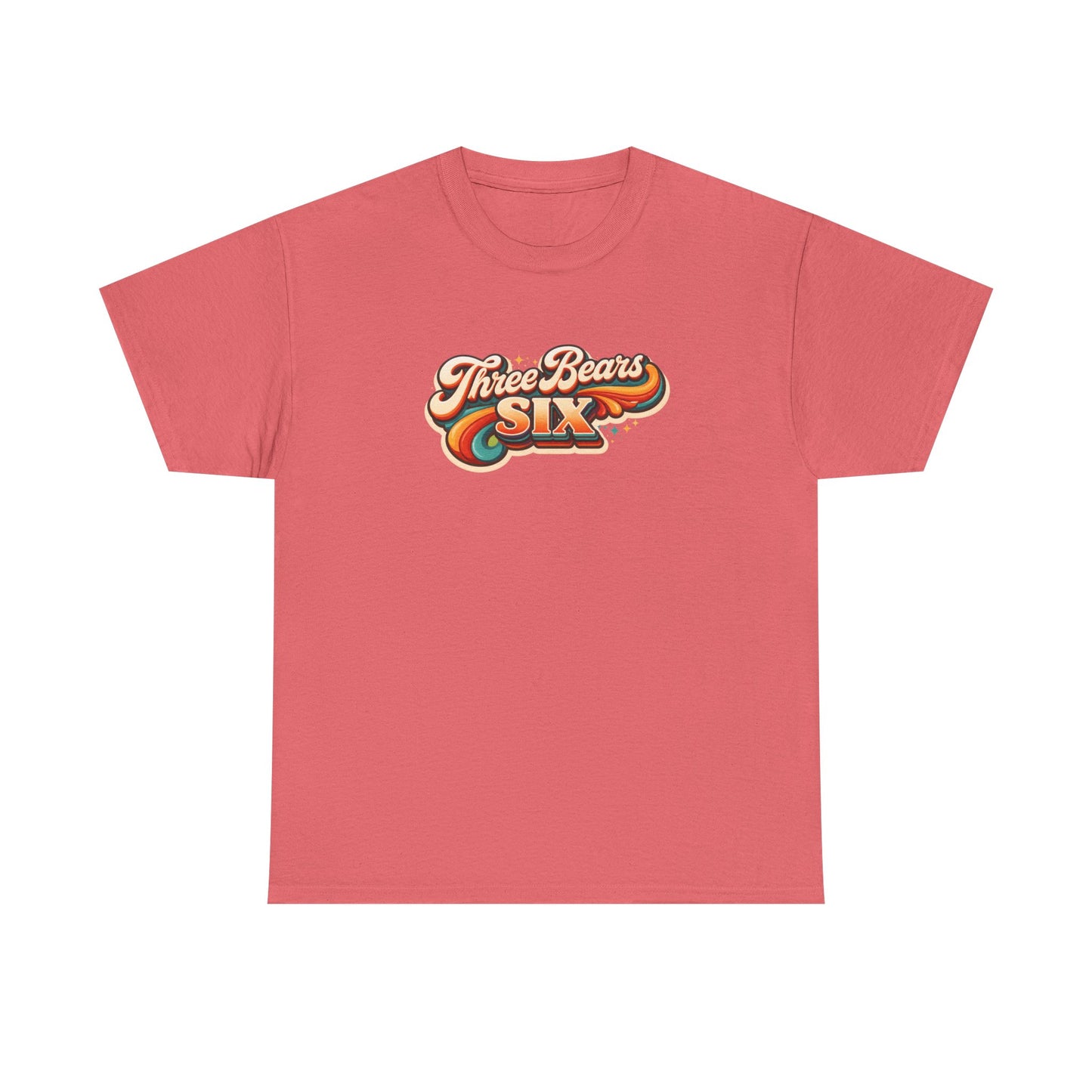 Three Bears Six Retro Logo T-Shirt — Vintage 70s Surf Graphic Tee