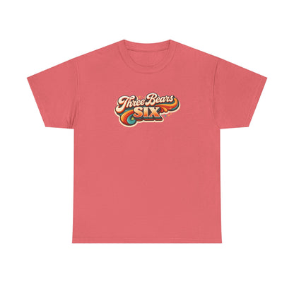 Three Bears Six Retro Logo T-Shirt — Vintage 70s Surf Graphic Tee