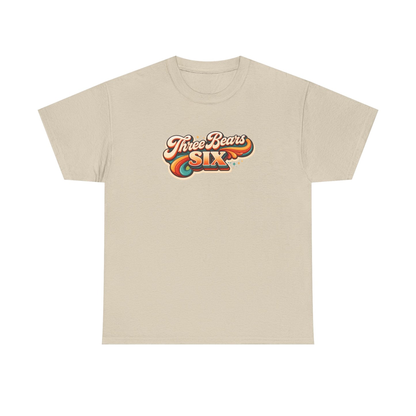 Three Bears Six Retro Logo T-Shirt — Vintage 70s Surf Graphic Tee