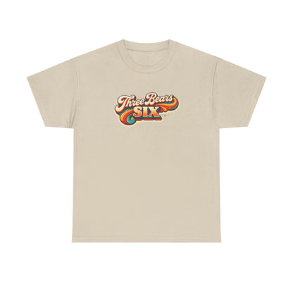 Three Bears Six Retro Logo T-Shirt — Vintage 70s Surf Graphic Tee