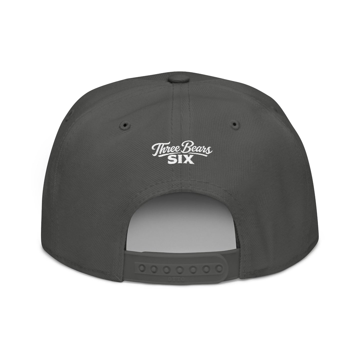Embroidered Snapback Cap — Minimal Tribal Logo Hat