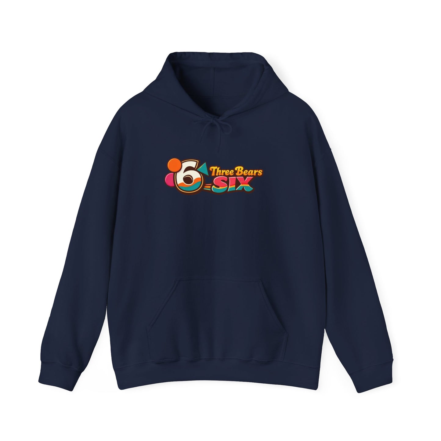 Three Bears 6ix Logo Hoodie — Retro Toronto Streetwear Pullover