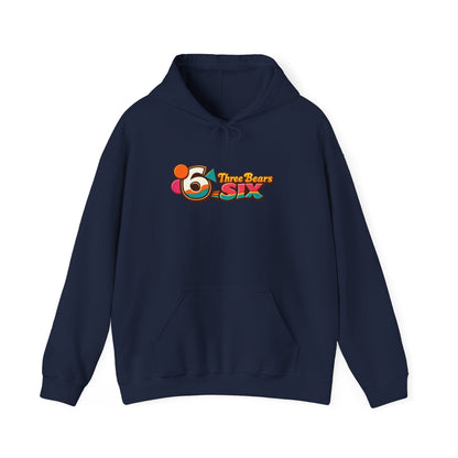 Three Bears 6ix Logo Hoodie — Retro Toronto Streetwear Pullover