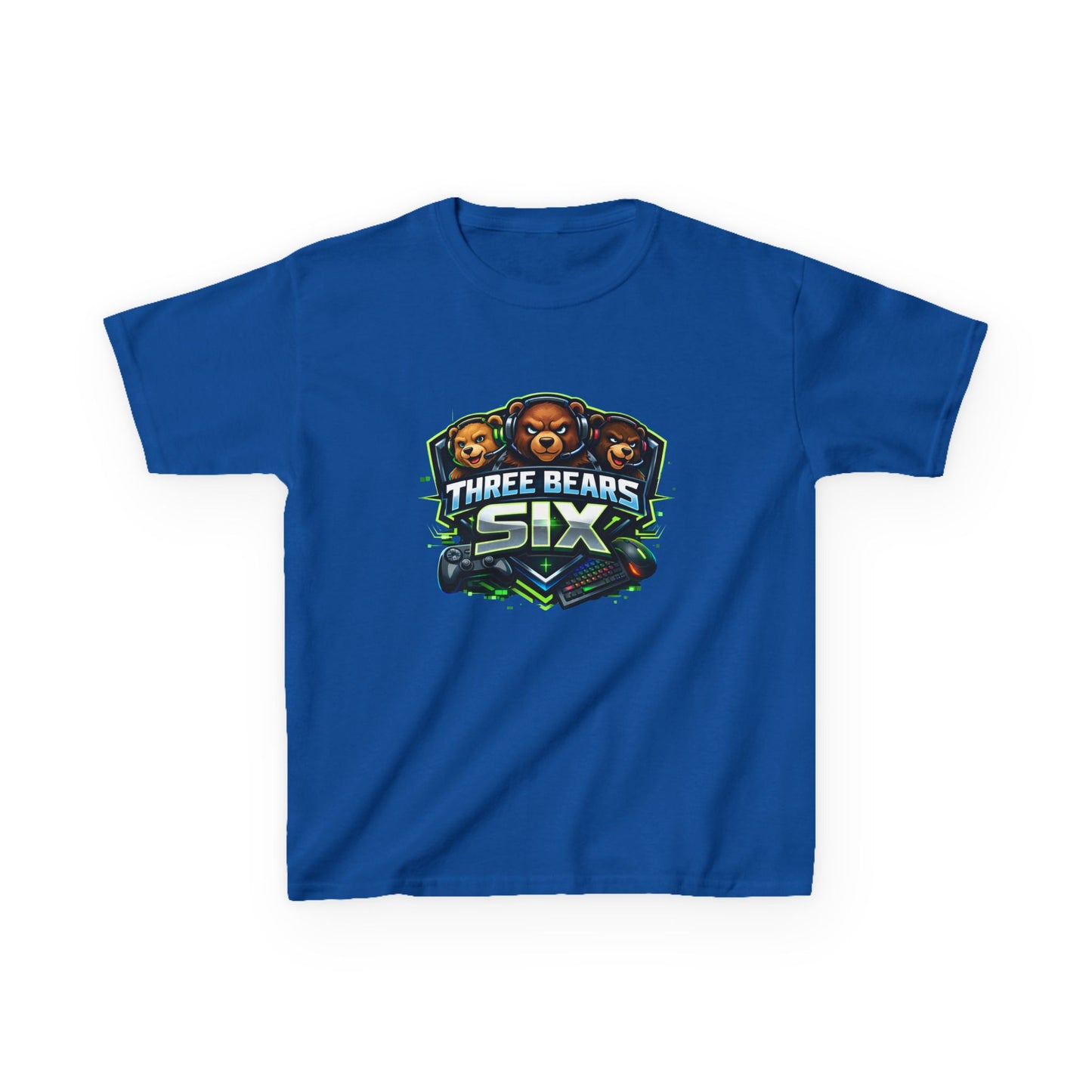 Kids Tee — 'Three Bears Six' Gaming Logo Graphic Shirt