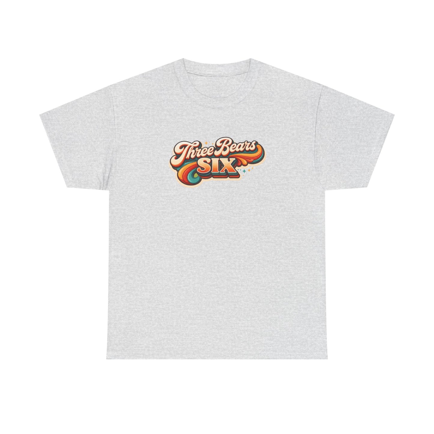 Three Bears Six Retro Logo T-Shirt — Vintage 70s Surf Graphic Tee