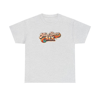 Three Bears Six Retro Logo T-Shirt — Vintage 70s Surf Graphic Tee