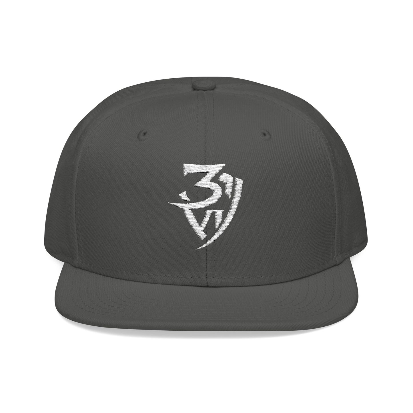 Embroidered Snapback Cap — Minimal Tribal Logo Hat