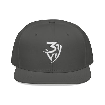 Embroidered Snapback Cap — Minimal Tribal Logo Hat