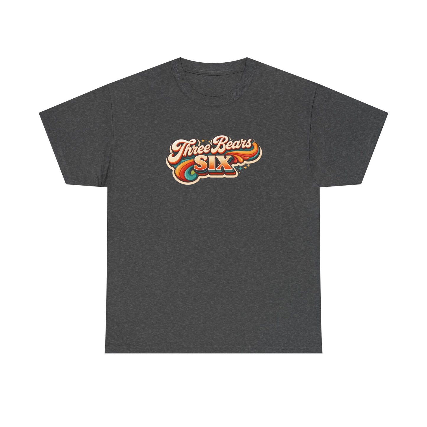 Three Bears Six Retro Logo T-Shirt — Vintage 70s Surf Graphic Tee