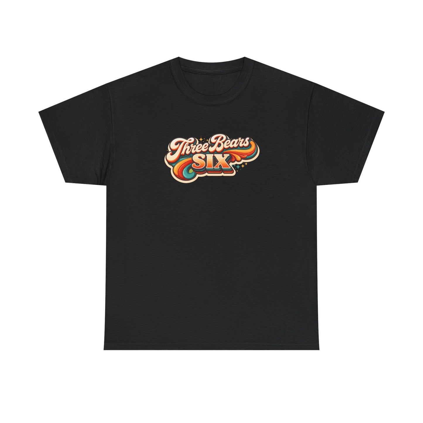 Three Bears Six Retro Logo T-Shirt — Vintage 70s Surf Graphic Tee