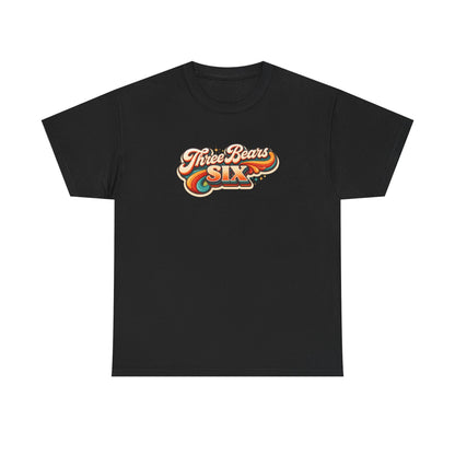 Three Bears Six Retro Logo T-Shirt — Vintage 70s Surf Graphic Tee