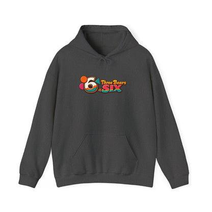 Three Bears 6ix Logo Hoodie — Retro Toronto Streetwear Pullover