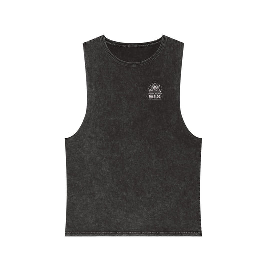 Stonewash Tank Top — "Three Bears Six" Planet Logo