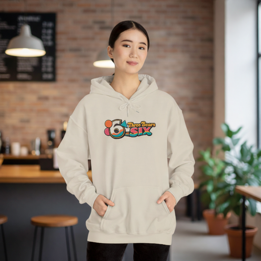 Women's Three Bears 6ix Retro Logo Hoodie — Vintage 70s Toronto Streetwear