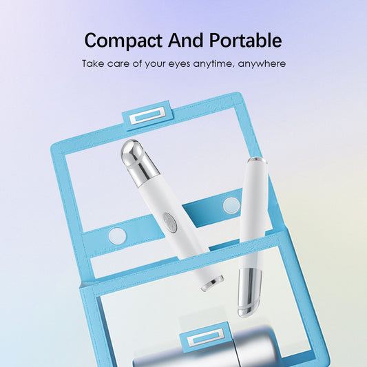 Eye care device and charging base packed in a compact carry case